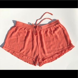 Orange Creamsicle Ruffle Shorts